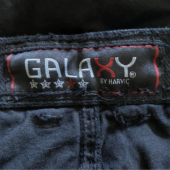 Galaxy By Harvic Men's size 36 Black Cargo Shorts - Picture 5 of 7
